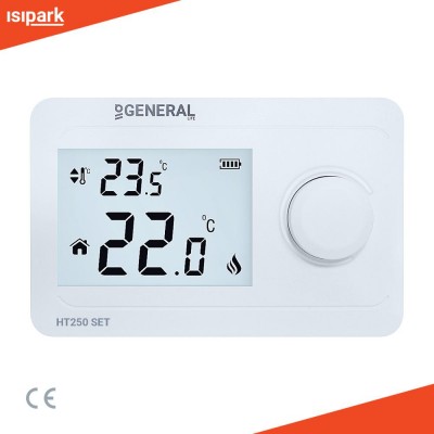 RF Wireless LCD Screen Digital Room Thermostat - HT 250 SET